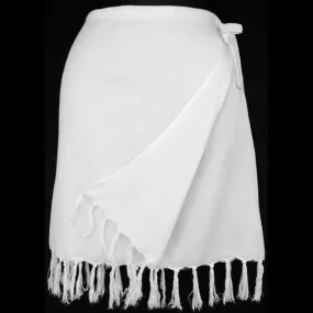 6 Pack White Short Wrap Skirts ($3.48 per skirt)