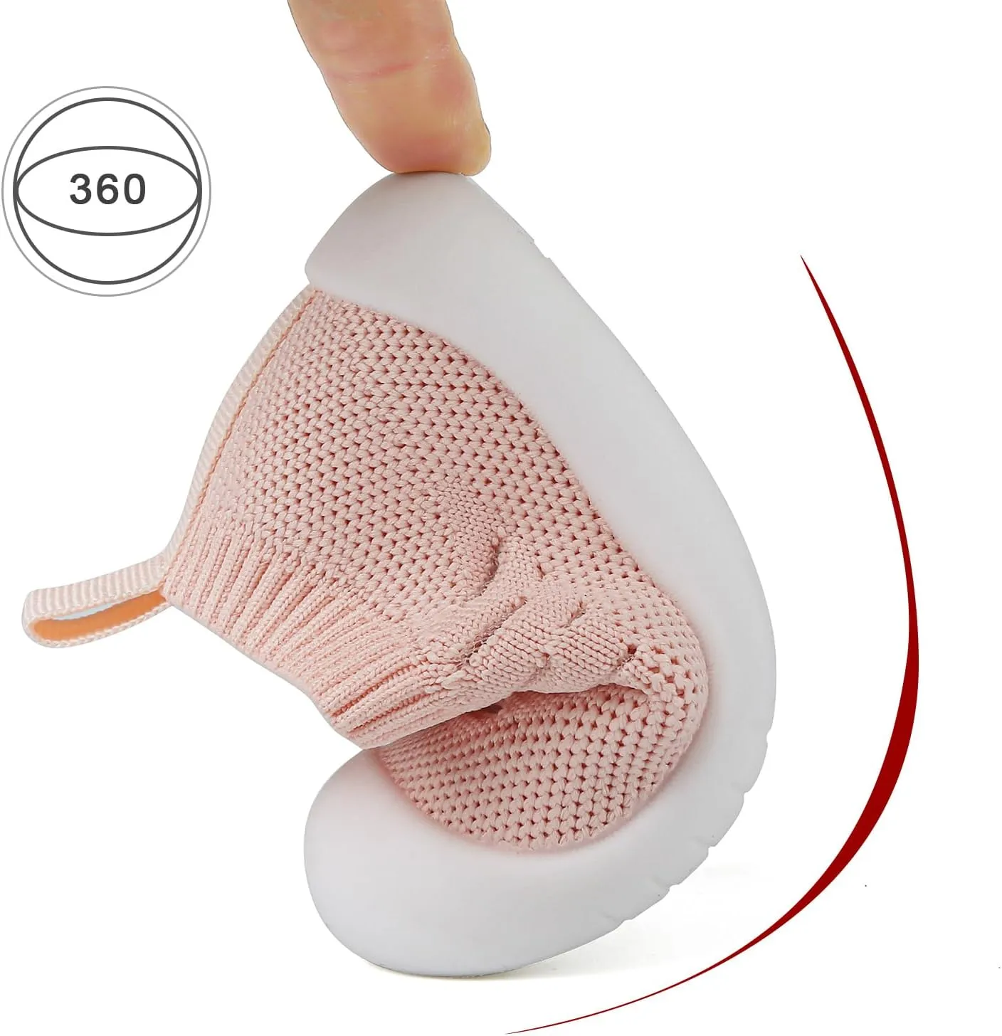 Baby Shoes for Boys Girls Breathable First Walking Shoes - Infant Toddler Trainers Shoes Non Skid Indoor Floor Slipper with Soft Sole Cotton Mesh On Sneaker