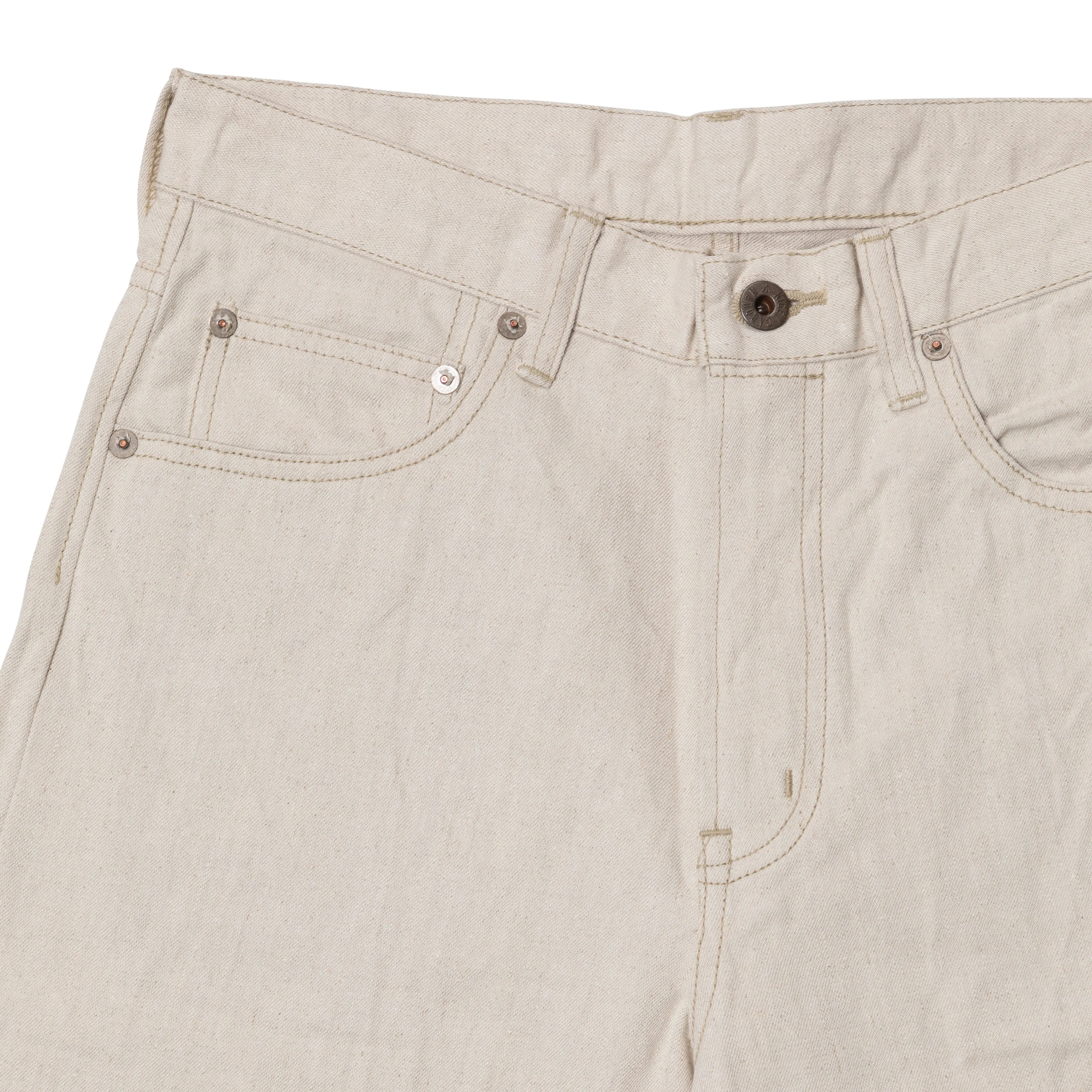 Cotton/Linen 5 Pocket Jeans