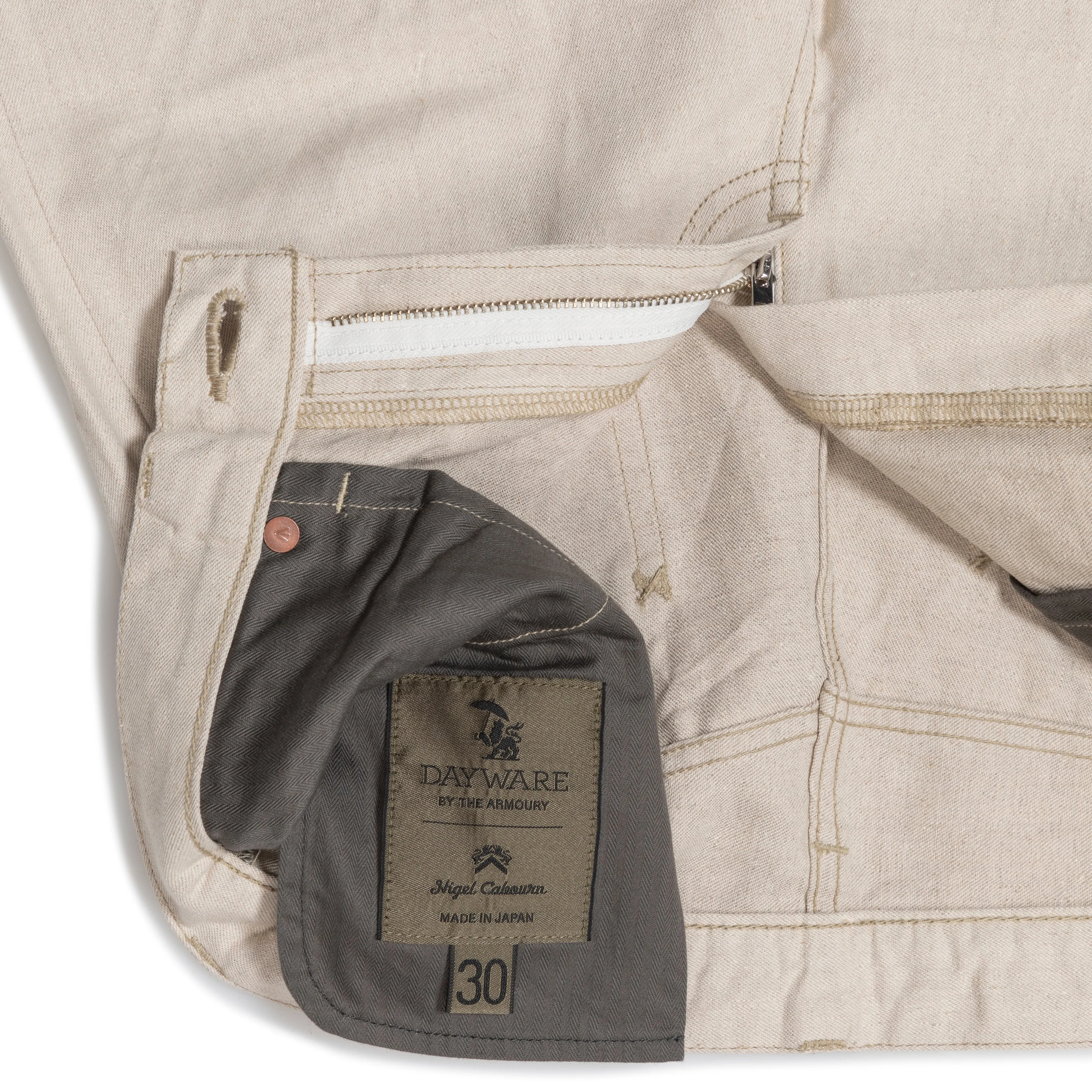 Cotton/Linen 5 Pocket Jeans