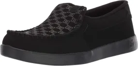DC Men's Villain 2 Casual Slip On Skate Shoe Slipper, Black, 15