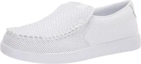 DC Men's Villain 2 Casual Slip On Skate Shoe Slipper, White, 10