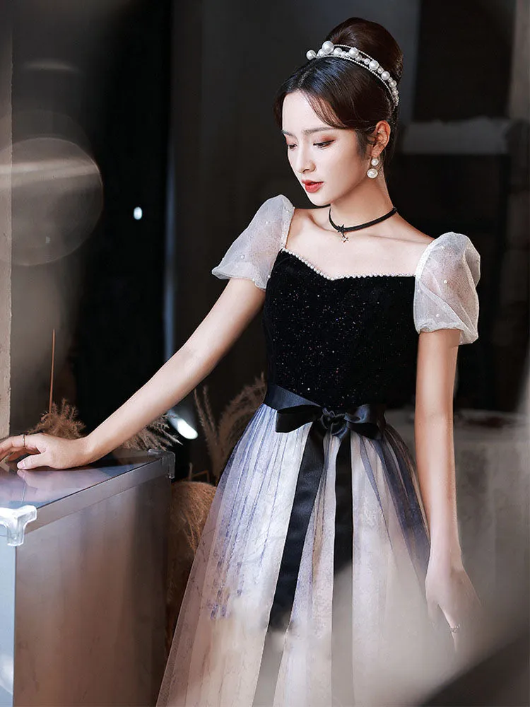 Elegant A Line Long Prom Dress Sweet Birthday Party Gown Formal Dress 520