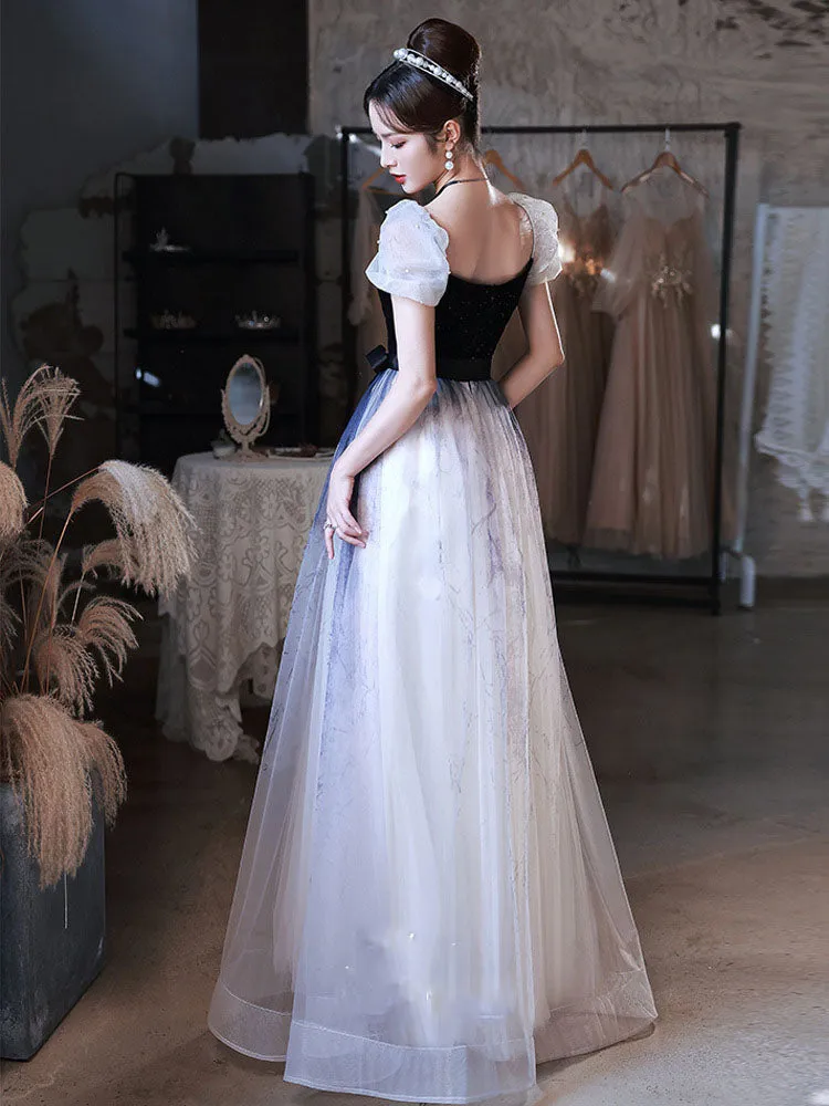Elegant A Line Long Prom Dress Sweet Birthday Party Gown Formal Dress 520