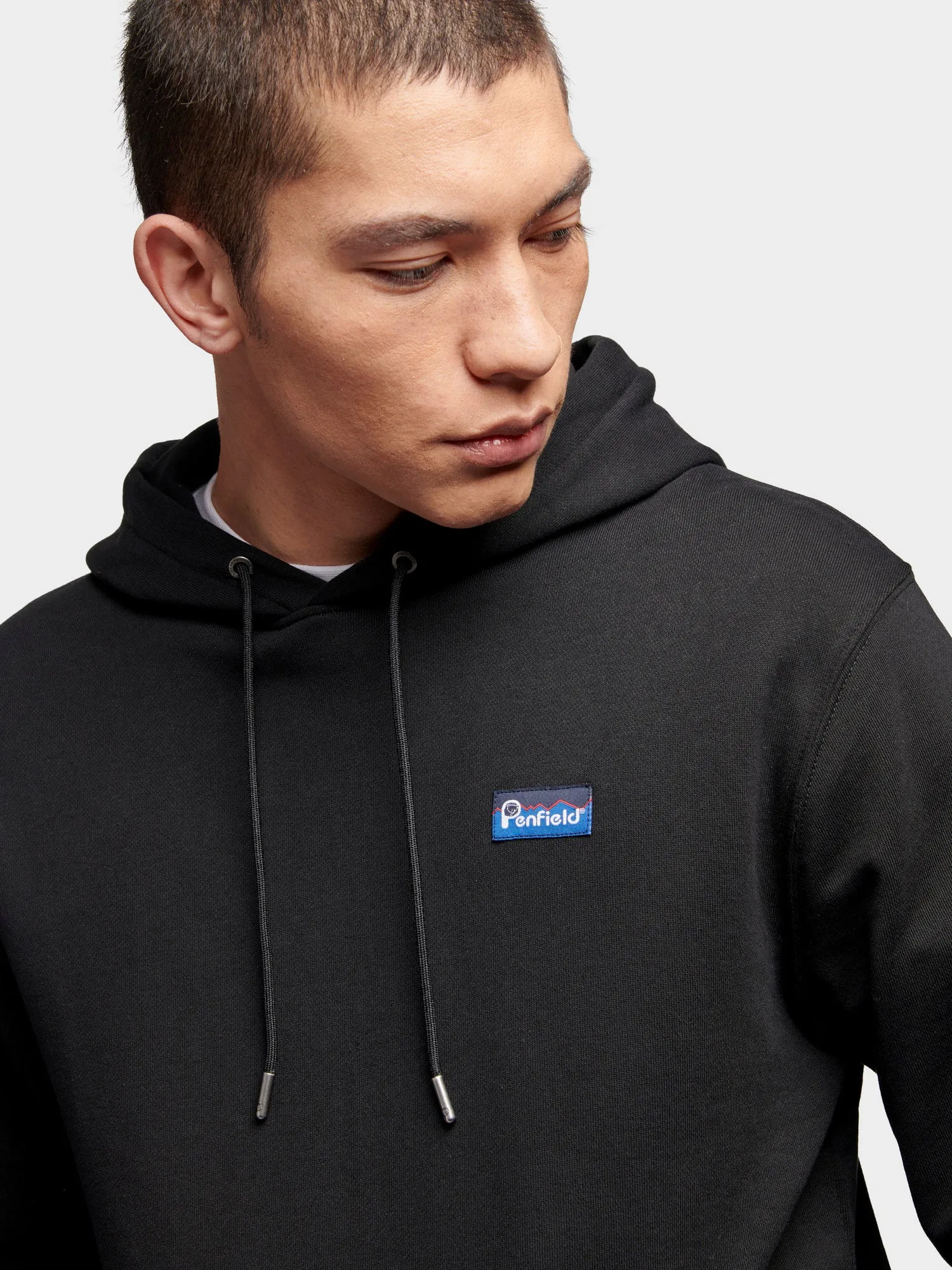Relaxed Fit Original Logo Hoodie in Black