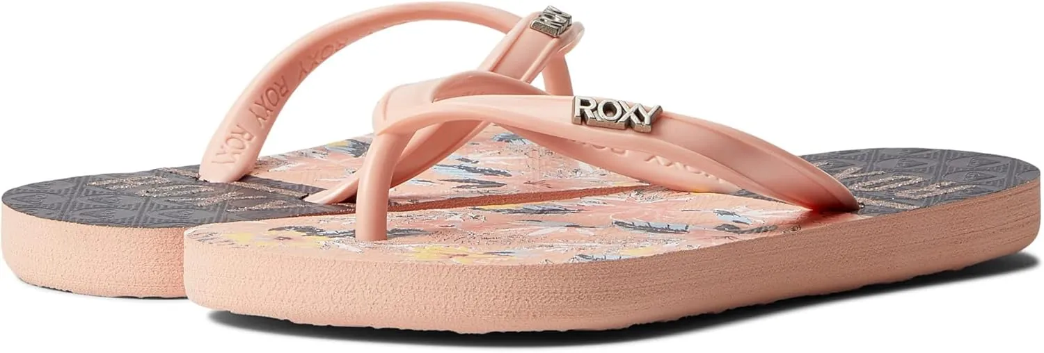 Roxy girls Rg Viva Stamp Flip Flop Sandal