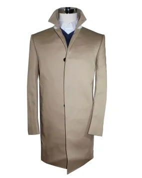 Thom Browne Overcoat Khaki MacKintosh Bal Collar EU 52 - US 42 REDUCED - SALE